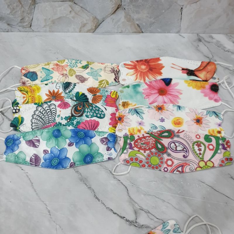 kf94 motif bunga isi 10