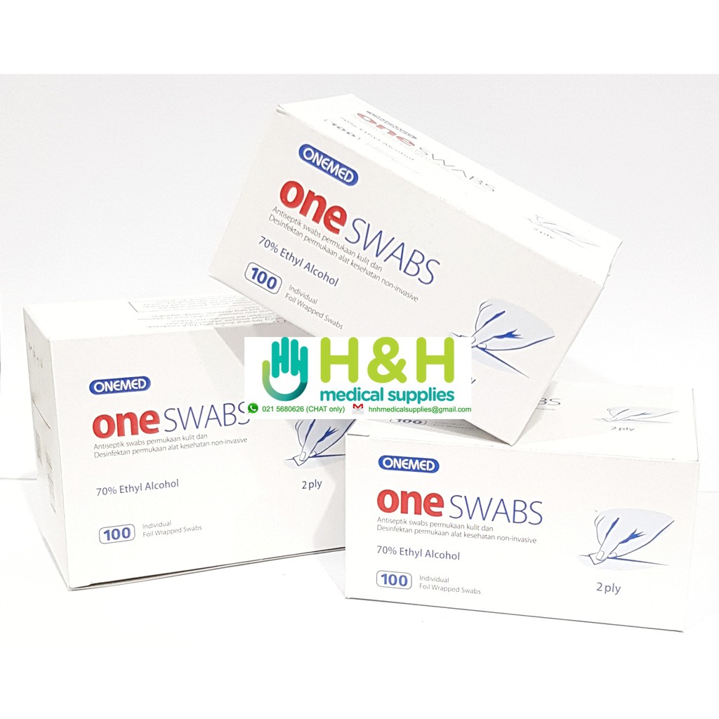 One Swab / TISSUE ALKOHOL isi 100 pcs