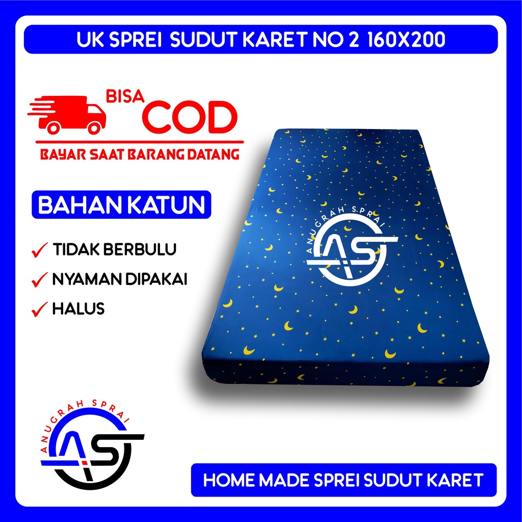 Sprei Karakter No. 2 Queen Ukuran 160x200 Sprei Homemade Sudut Karet