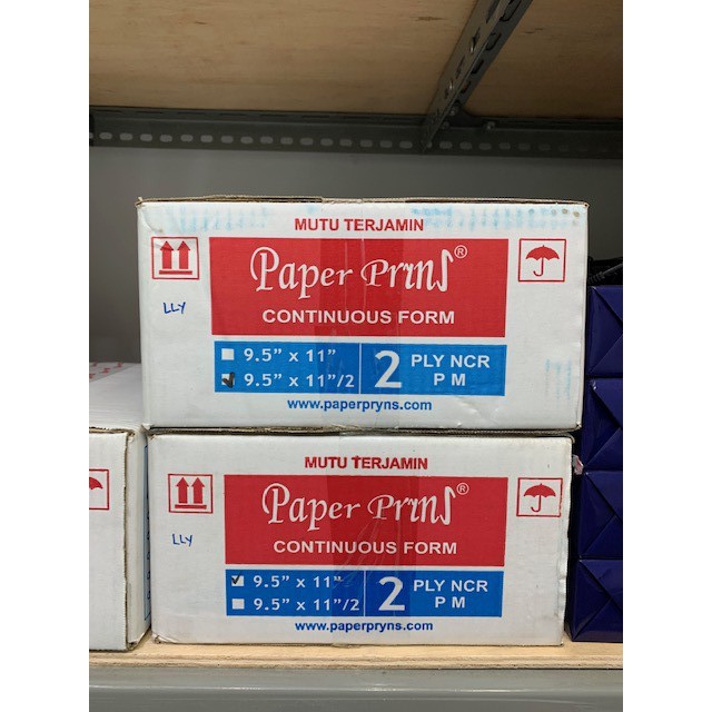 

Kertas Continuous Form 2PLY Paper Prins ( 9.5" x 11") & ( 9.5" x 11" /2 )