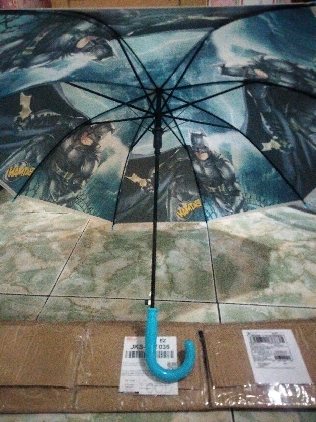 Jktumbrella / Payung Anak Superhero / Marvel / Jagoan / Semi Transparan / Dof - 262