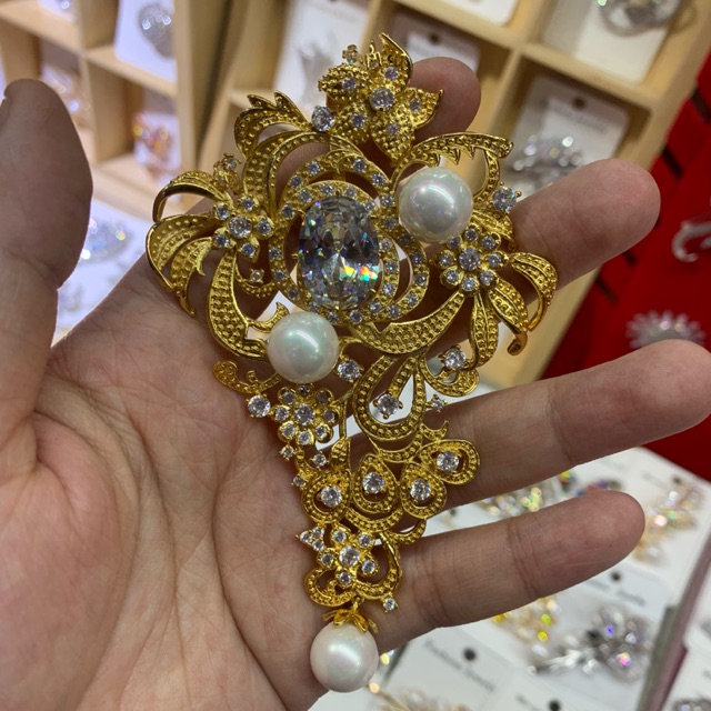 BS - 3 | Bros / Liontin Kalung Swarovski Mix Mutiara Air Laut Asli