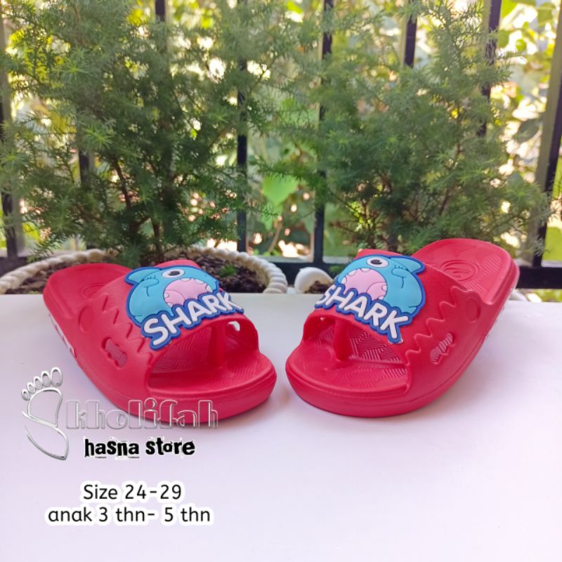 Sandal Anak Hiu Shark Dua Nyawa Jepit Slop Terbaru Dulux 306D-SH