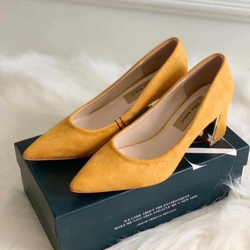SEPATU ZR||SEPATU KUNING||SEPATU HEELS||HIGH HEELS||SEPATU KERJA||SEPATU KANTOR