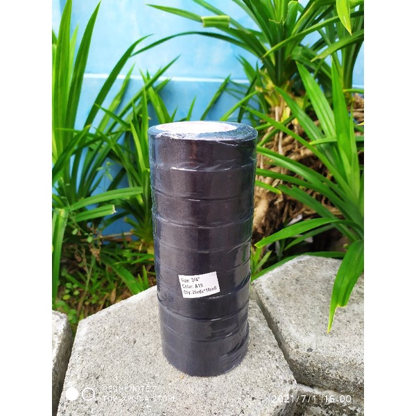 

pita satin 3/4inch 2cm 25yard 23meter merk sakura warna HITAM