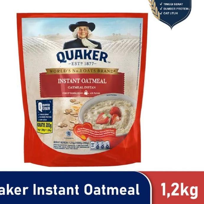 

NEW PRODUCT !!! 3.3 Quaker Instant Oatmeal 1200 gr [KODE 3]