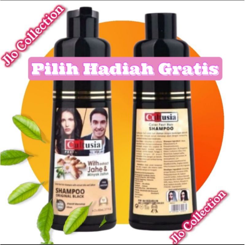 Cultusia Black Shampo ( Viral Tiktok) / Cultusia Coloring Shampo Wood Brown ( Shampo Coklat) / Shamp