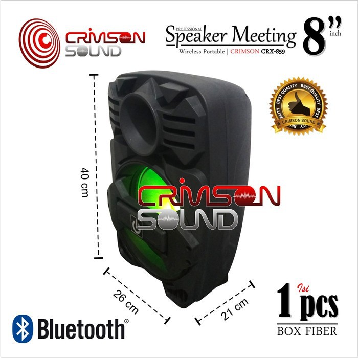 SPEAKER PORTABLE CRIMSON CRX 859 MEETING PORTABLE 8&quot;