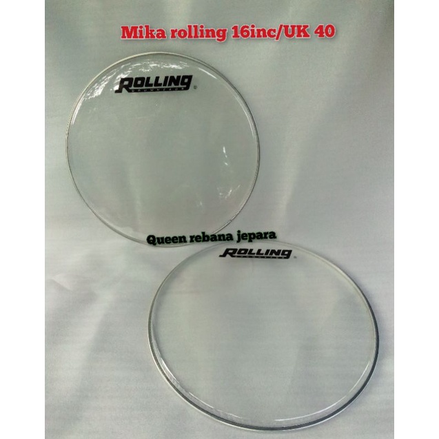 mika Bass Hadroh/rebana rolling 16 inc/UK 40 transparan