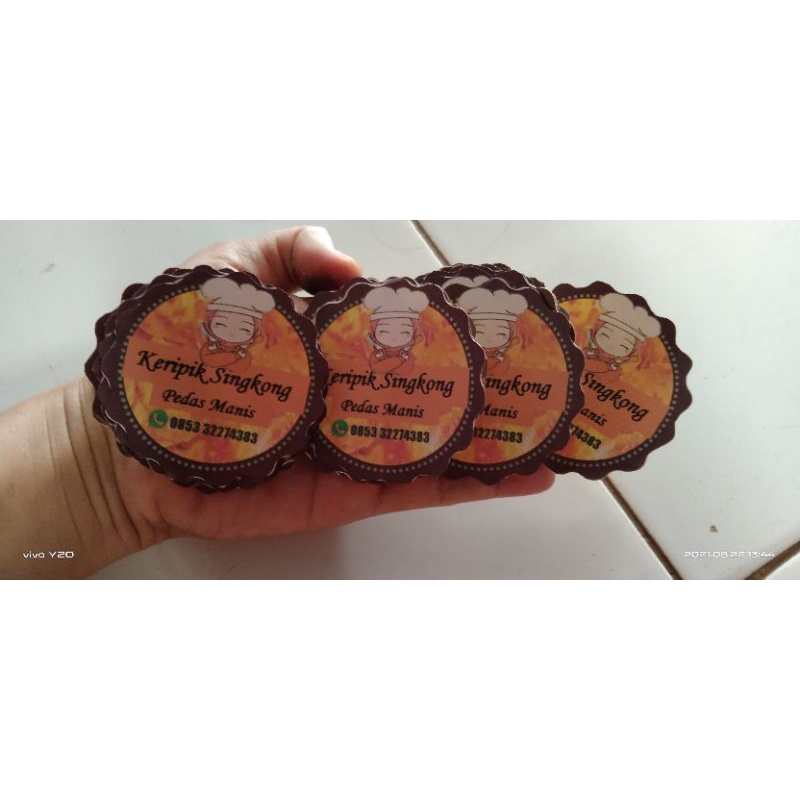 

stiker produk makanan