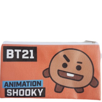 BT21 PENCIL CASE TAS KOSMETIK TEMPAT PENSIL PULPEN POUCH KPOP BANGTAN BOYS