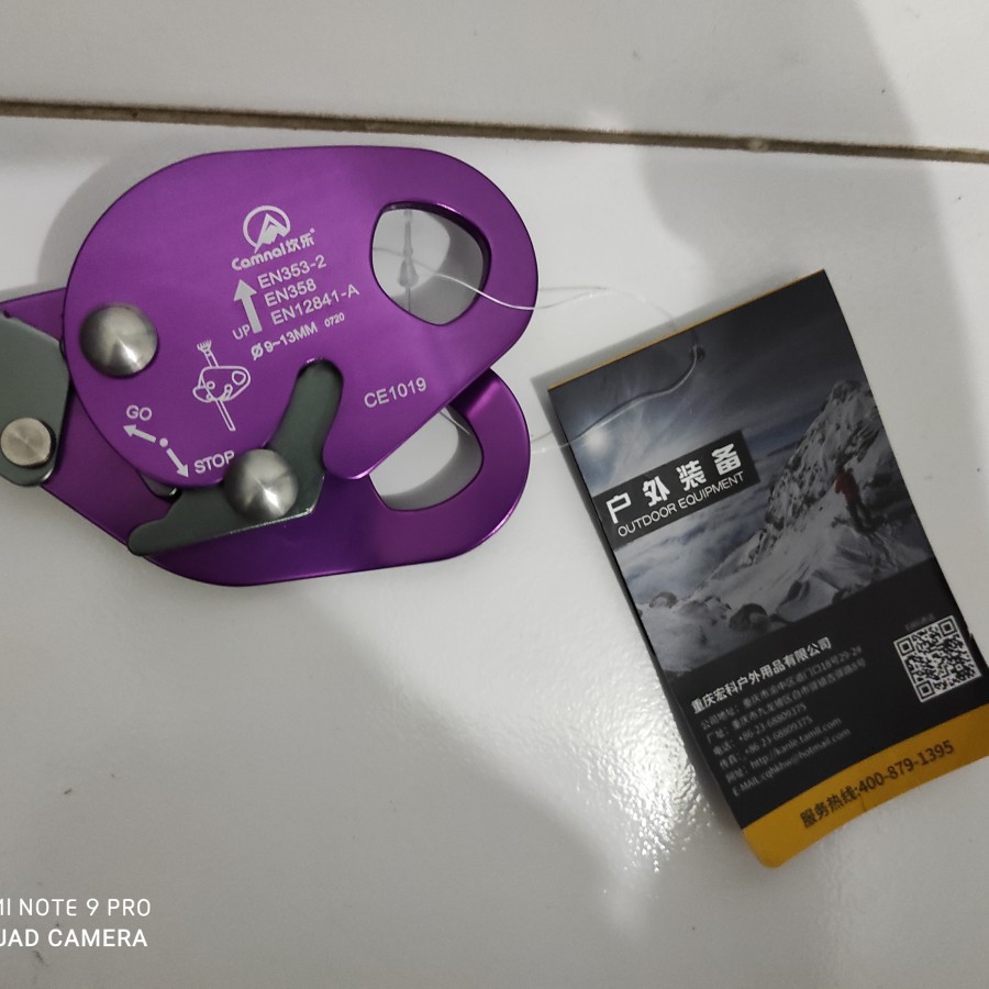 BACK UP DEVICE ROPE ACCES CLIMBING MERK CAMNA NOT BEAL MONITOR