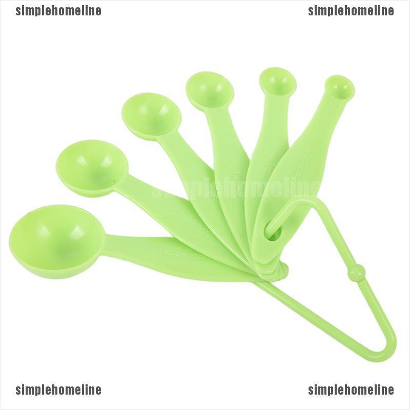 Shl Swank 6pcs Set Creative Measuring Spoon Kitchen Coffee Tools With Scale Kitchen Novel Shopee Indonesia