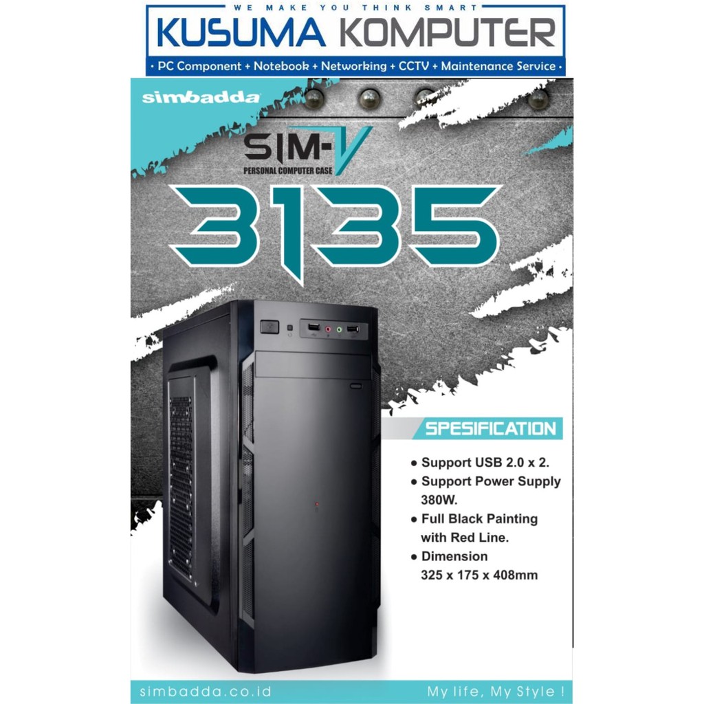 Casing Simbadda SIM V 3135 + PSU 380W