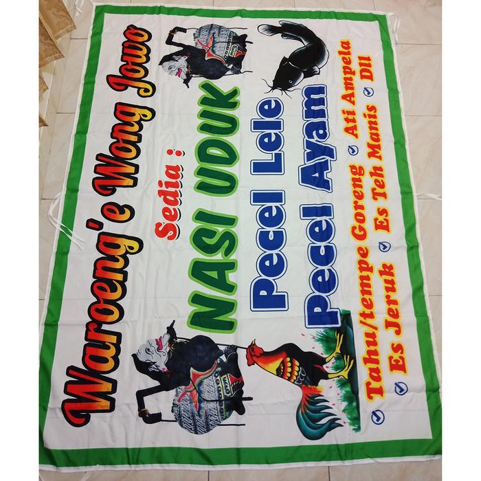 Cetak Sablon Spanduk Kain Pecel Lele Ayam Paling Murah