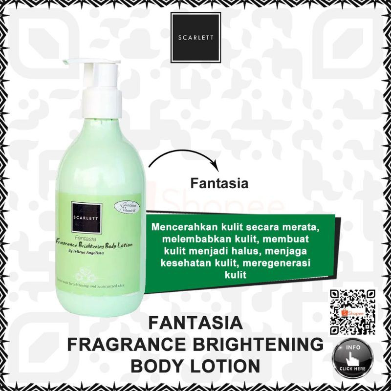 COD - SCARLETT BRIGHTENING BODY LOTION - MENCERAHKAN DAN MELEMBUTKAN - ORIGINAL BY FELICIA ANGELISTA