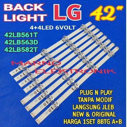 LAMPU BL BACKLIGHT LED TV LG 42 IN 42LB561T 42LB563D 42LB582T 42 INCH 42LB561 42LB563 42LB582 42LB 4