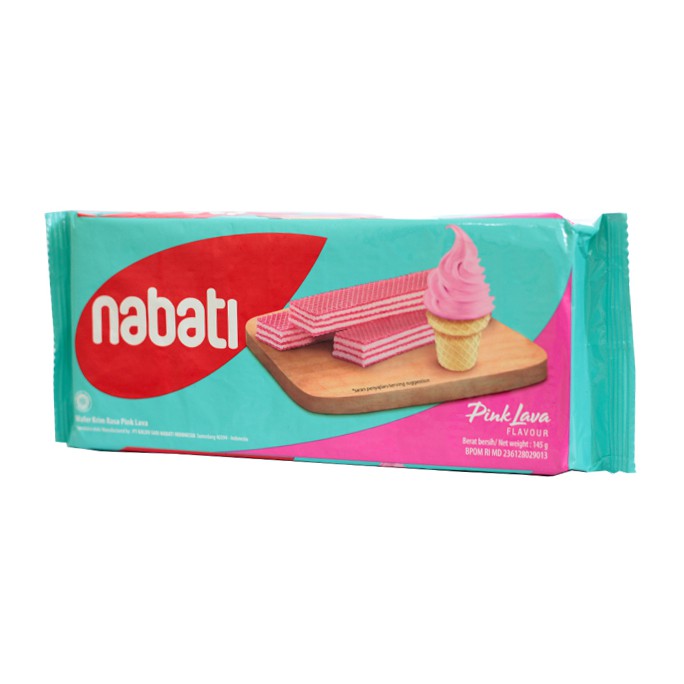 

NABATI Wafer Pink Lava 145g