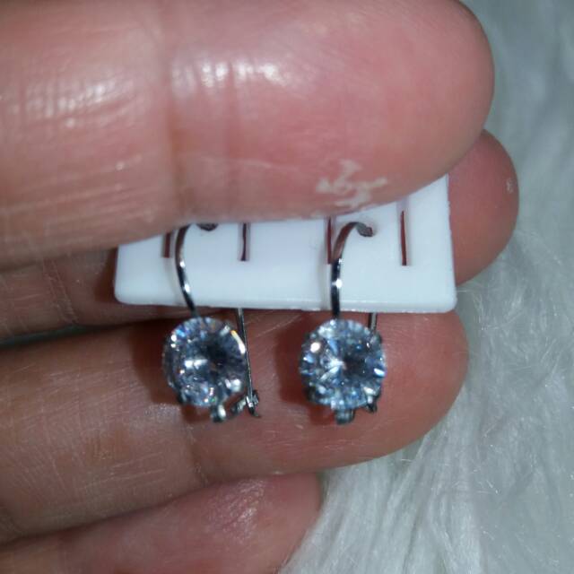 Anting Kait Monel Mata 4 mm dan 6 mm Tahan Karat