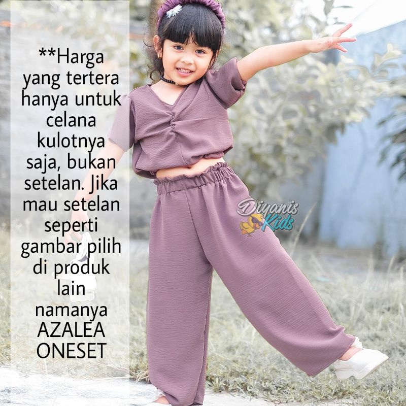 Celana kulot anak usia 1-7 tahun bahan crincle airflow