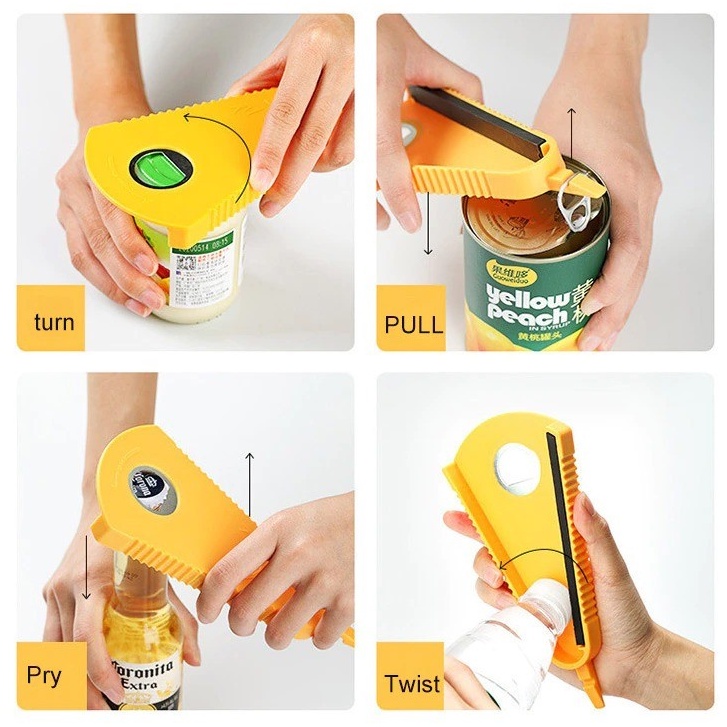 JG - Alat Pembuka Tutup Botol Bentuk V-Shaped / Tuas Bantu Pembuka Tutup Kaleng Toples Selai Bottle Can Opener Multifungsi