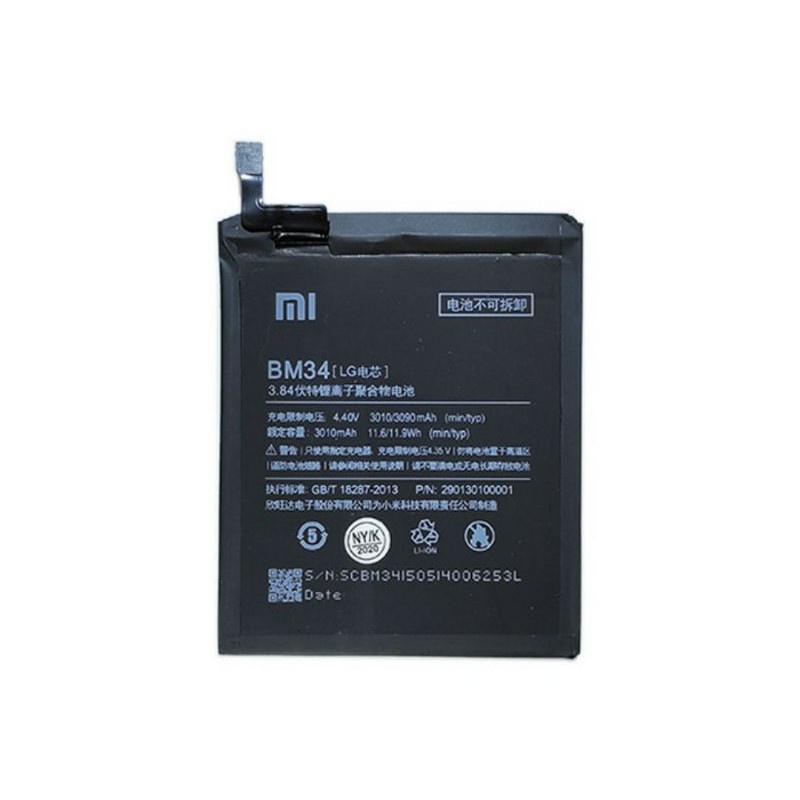 Baterai Batre Xiaomi MI NOTE PRO BM 34 Batre Xiaomi BM34 MI NOTE Pro Batre Xiami Xiaumi