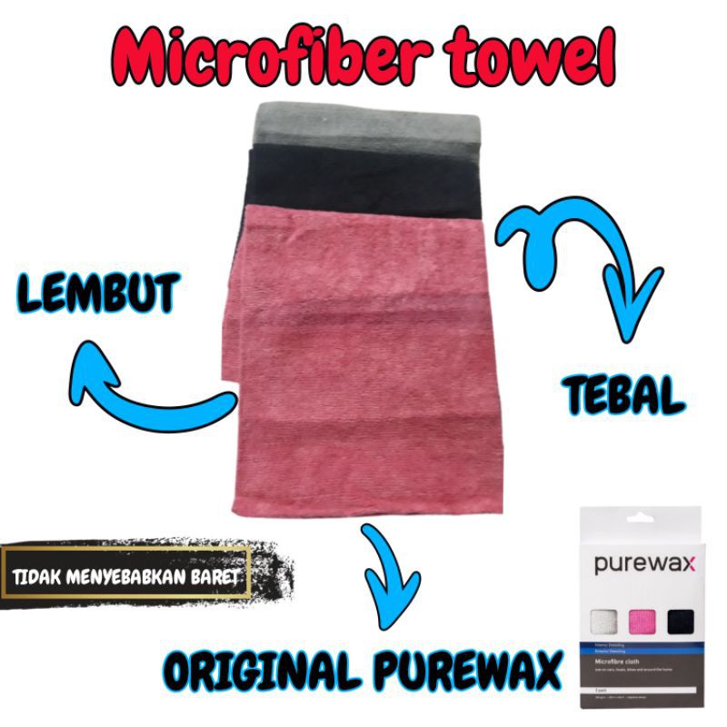 MICROFIBER PUREWAX / MICROFIBER / MICROFIBER TOWEL / PERAWATAN / OTOMOTIF / MOBIL / PERAWATAN MOBIL