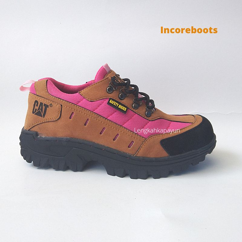 Safety Shoes 36-40 Tan Sepatu Boots Wanita Ujung Besi