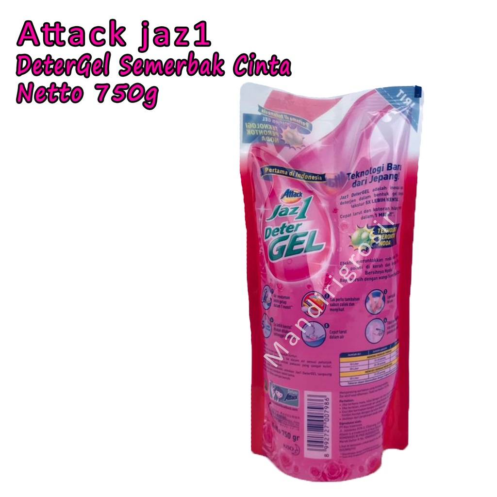 Jaz 1 * Attack * Deter gel * Semerbak cinta * 750gr