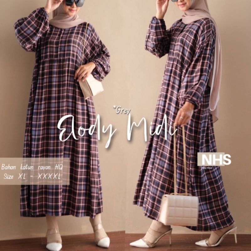 ELODY MIDI DRESS JUMBO XL XXL XXXL XXXXL LD 110 120 130 140