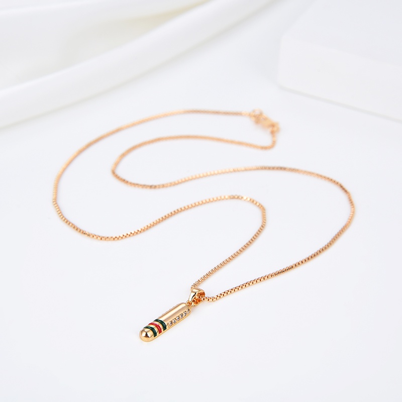 kalung titanium wanita emas muda model korea murah anti karat panjang asli silver nama selamanya 02n