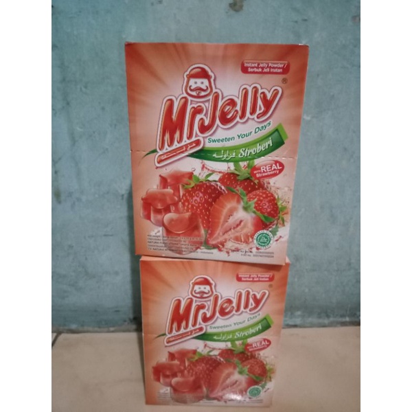 

Mrjelly serbuk jelly instan rasa strowbery 12x15gr