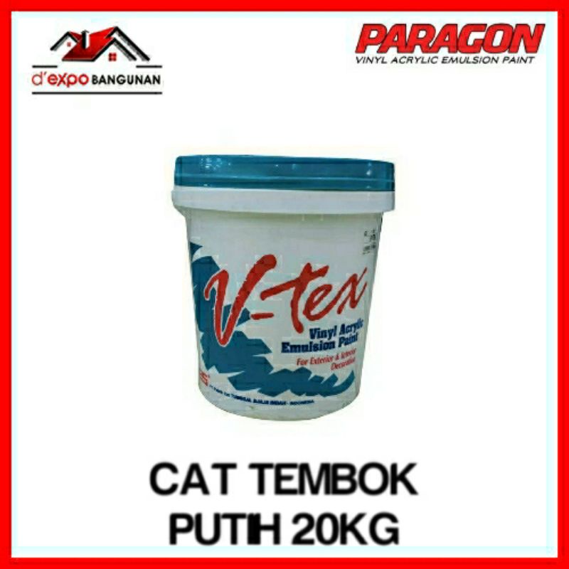 CAT TEMBOK V-TEX 20 KG PUTIH