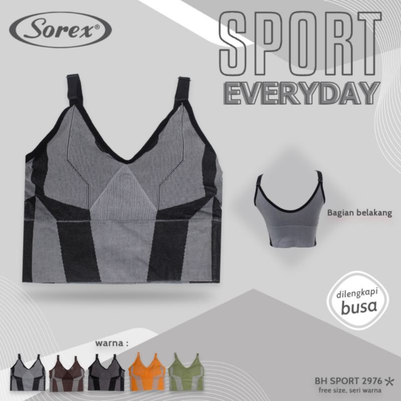 Sport Bra Sorex SP 2976 Everyday Freesize Senam Yoga Zumba Tanpa Kawat