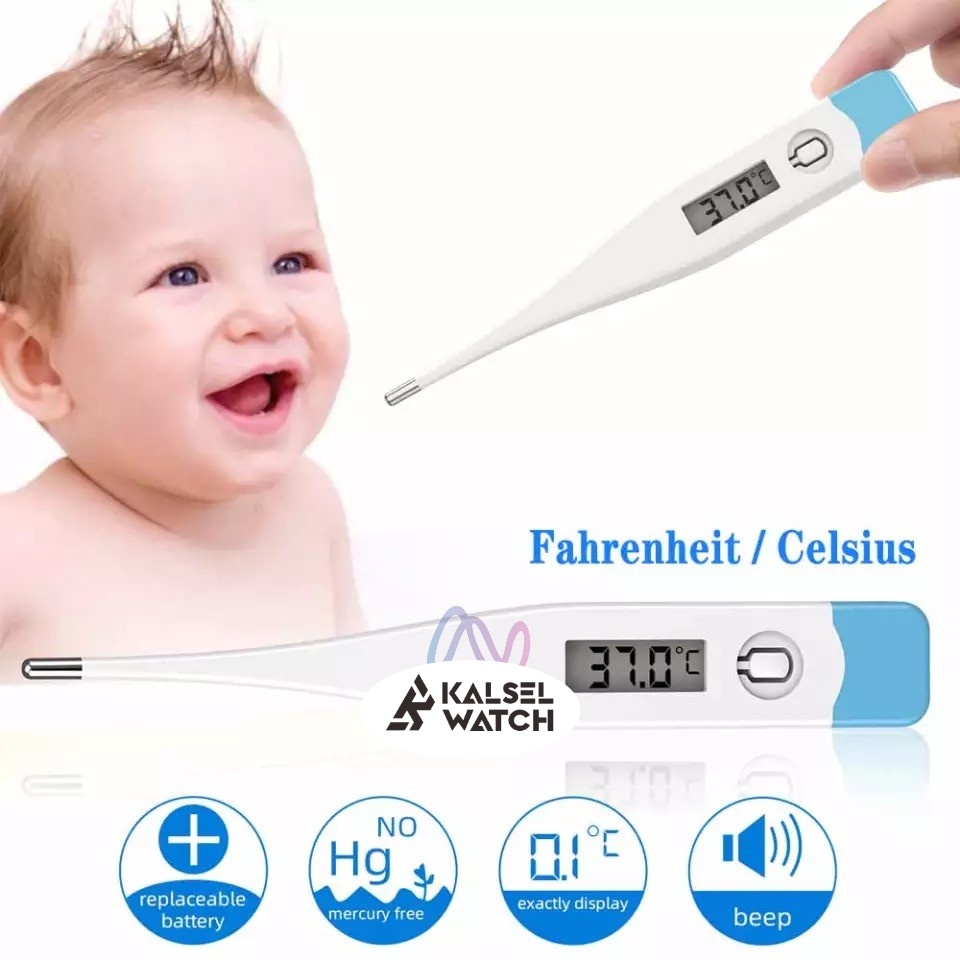 Thermometer Digital Alat Ukur Suhu Tubuh Termometer Dewasa Anak Bayi Badan Ketiak Mulut Rectum Air ACK40