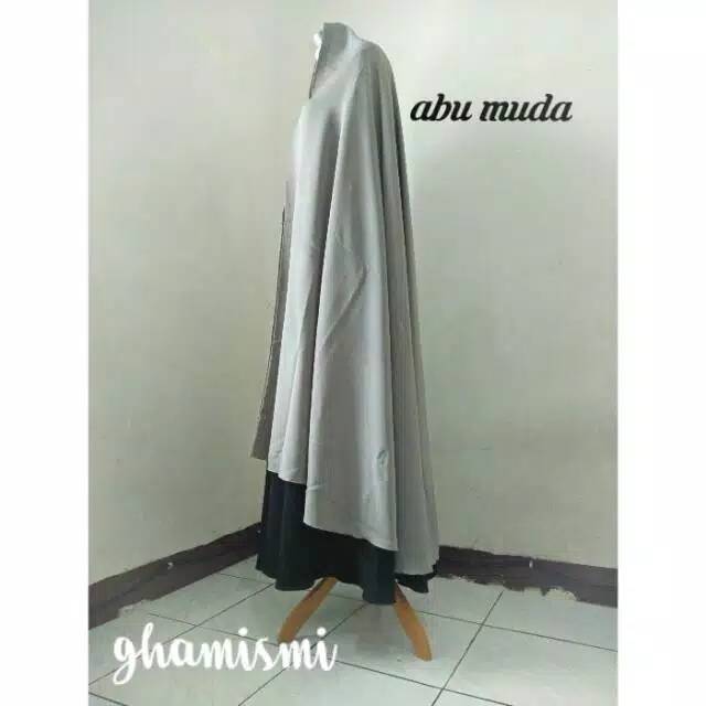 Khimar jumbo sebetis tanpa pet / khimar tanpa pet / khimar jumbo syari /khimar wolfis syari