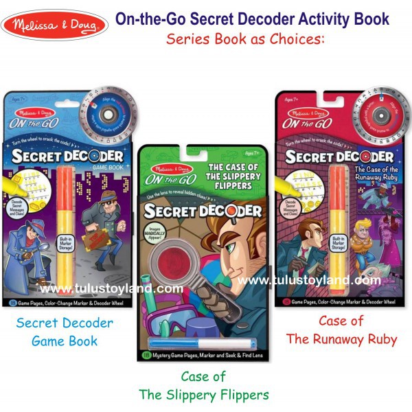 Buku Detektif Melissa and Doug ON The GO Secret Decoder Activity Book