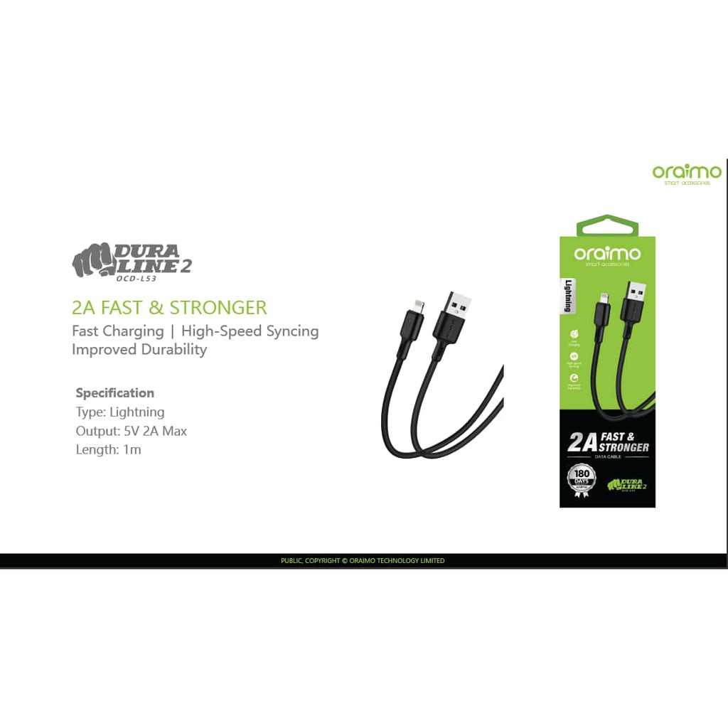 KABEL USB ORAIMO OCD-L53 IPHONE