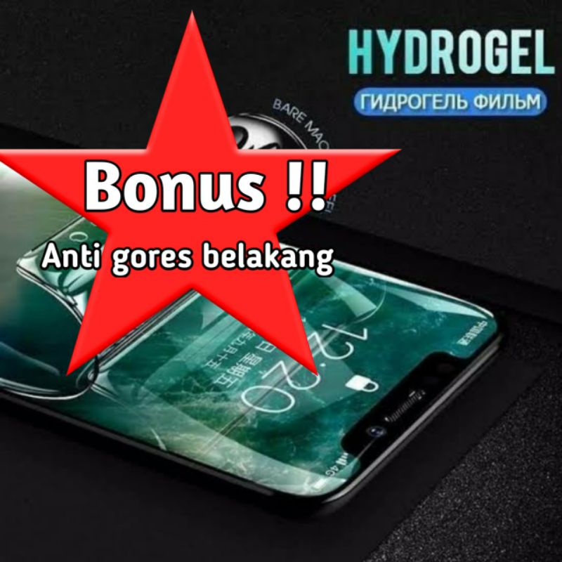 anti gores screen guard hydrogel HD BENING ALL MEREK HANDPHONE