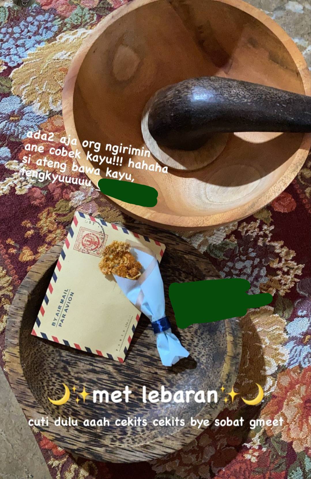 Kado Box  Perabot Kayu Pernikahan Gift Set Ulang Tahun Hampers Set Alat Makan