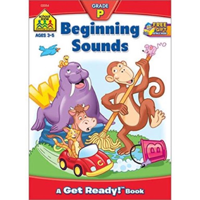 School Zone Workbook - Beginning Sounds