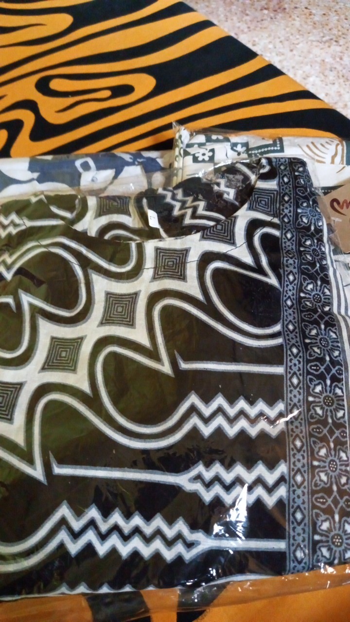 Tey-17 Batik Wanita Asj Sa Hrb026 Kenongo Kemeja Tosca Pendek