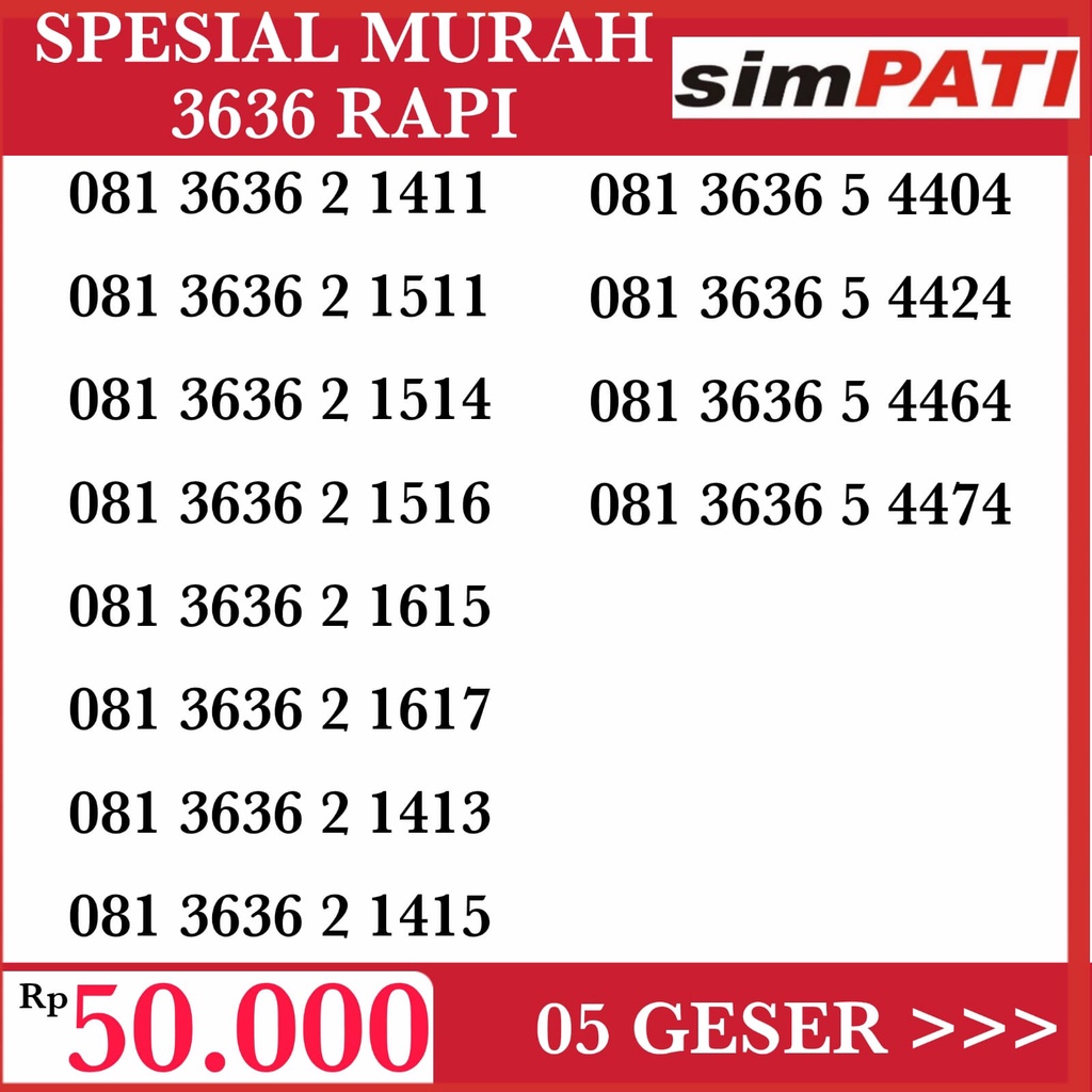 nocan tsel simpati dan as murah
