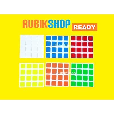 Rubik Kubus - Pelumas Rubik - Rubik Yongjun Sticker Rubik 4X4 : Sticker Moyu 4X4X4 Produk Terbaik