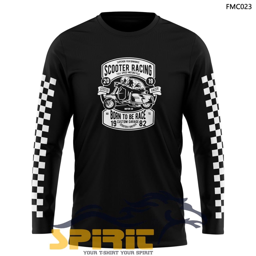 Baju Kaos Pria Vespa Scooter Racing Custom Garage Otomotif Distro Original Classic Jumbo satuan
