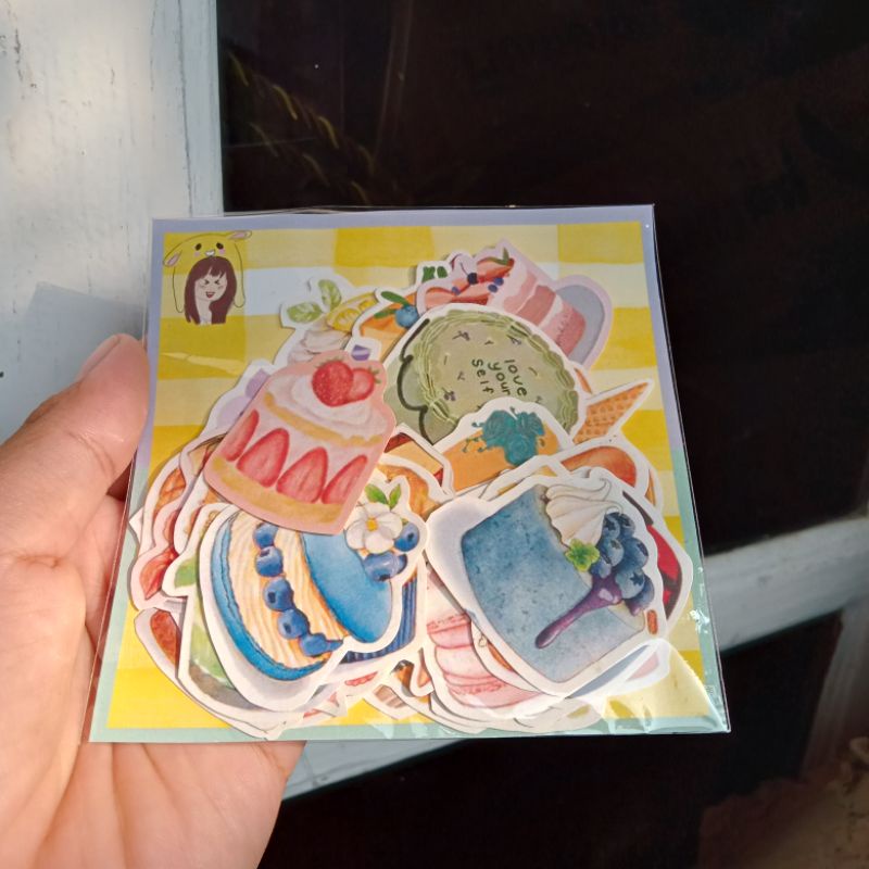 

S11 32 PCS STIKER CAKE | Stiker aesthetic | sticker tumblr | stiker lucu | sticker kawai | scrapbook | journal sticker | stiker murah