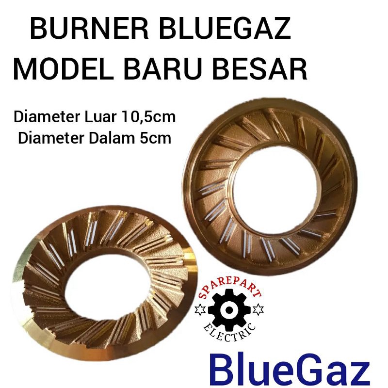 BURNER BESAR BLUE GAZ / BURNER KUNINGAN MODEL BARU KOMPOR BLUEGAZ KORINA XENTRO