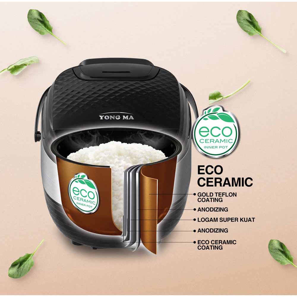 Yong Ma Magic Com Digital Rice Cooker 2 Liter 3 in 1 SMC-8027 Penanak Nasi Yongma SMC 8027 YMC-802