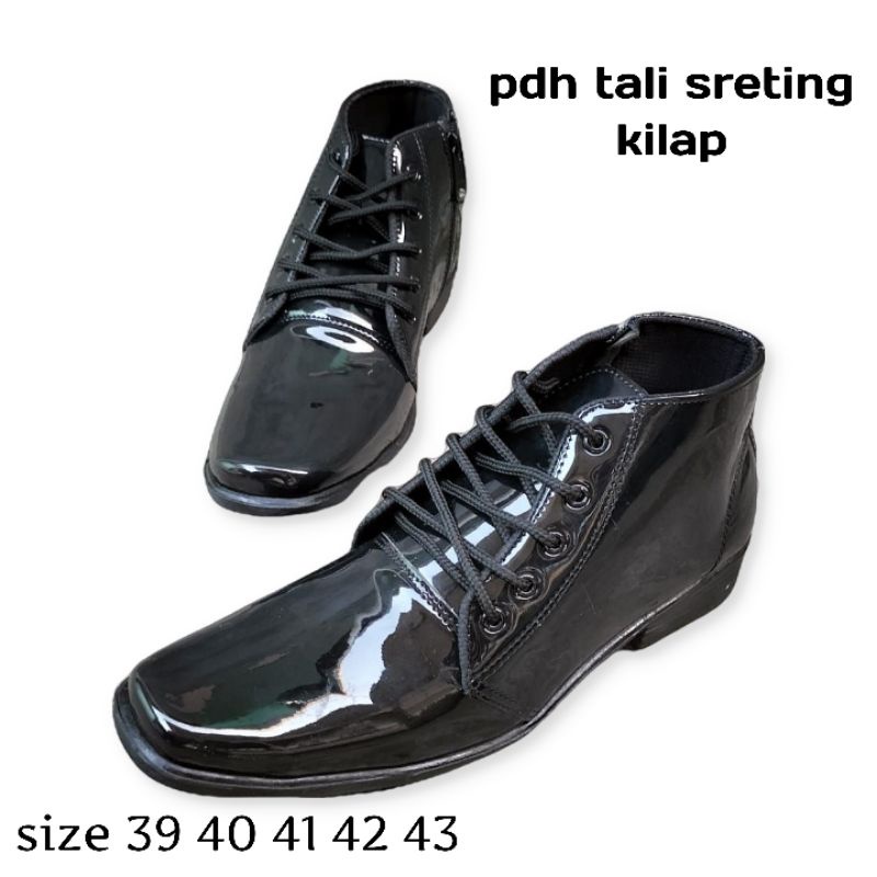 sepatu pria/sepatu formal /sepatu dinas/ sepatu PDH tali sleting/ sepatu fantofel/ sepatu kerja/sepatu polisi/sepatu securiti /sepatu sekolah