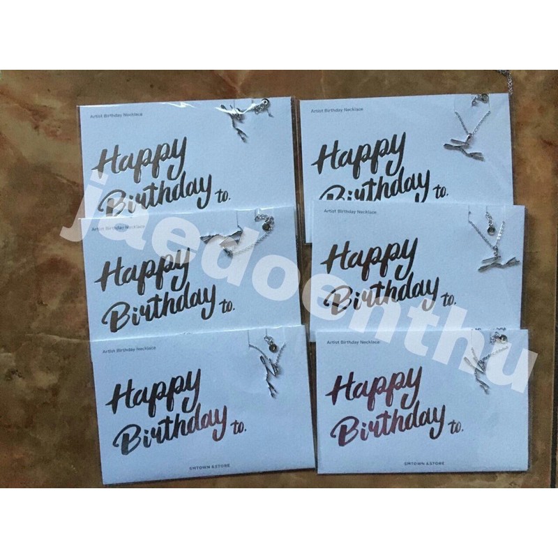 JAEMIN BIRTHDAY NECKLACE OFFICIAL SM